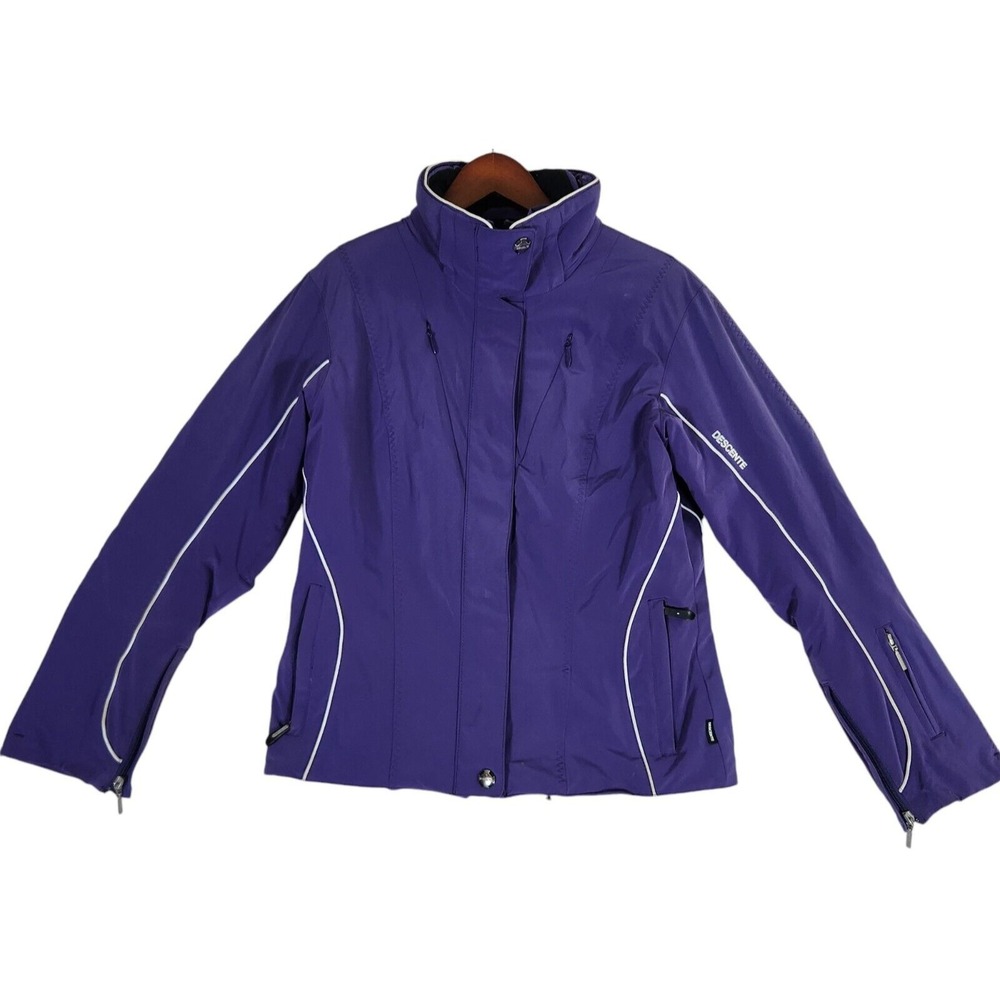 Descente Evangeline Snow Jacket Women's Size 10 EUR 40 Purple Titan Thermo Ski